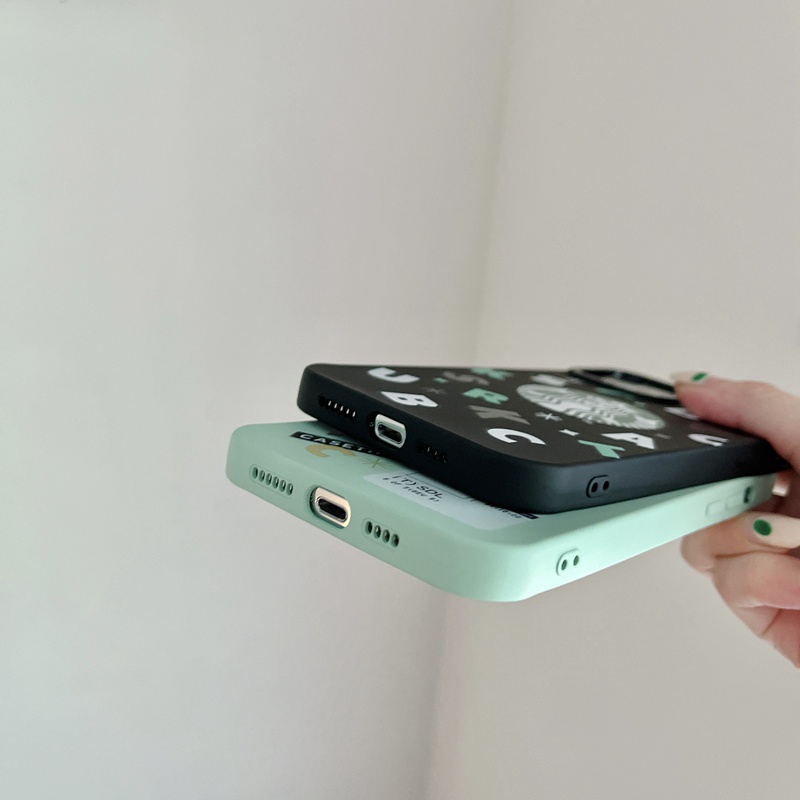 Ốp điện thoại silicon họa tiết Starbuck thích hợp cho iPhone 7 8 Plus X XS XR 11 12 13 Pro Max