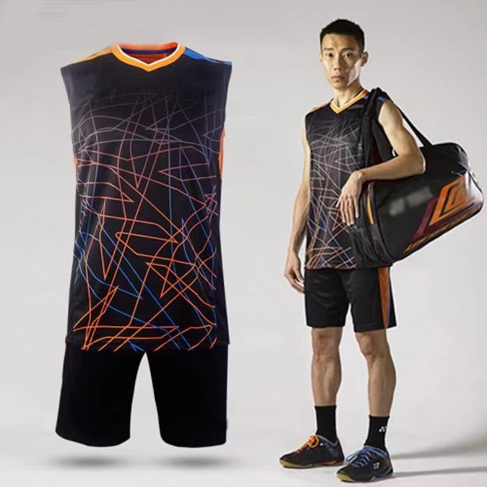 Áo Thun Ba Lỗ Tay Ngắn Đồng Phục Cầu Lông Cho Nam Nữ Lee Chong Wei