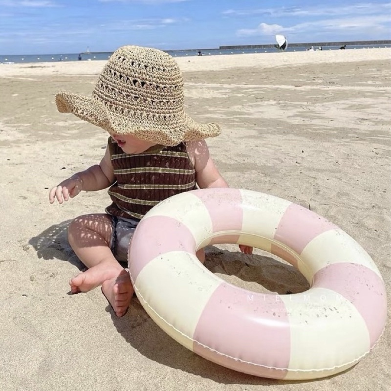 Phao Tập Bơi Tròn Ins Kèm Bơm Cho Bé 2-9 Tuổi Hottrend