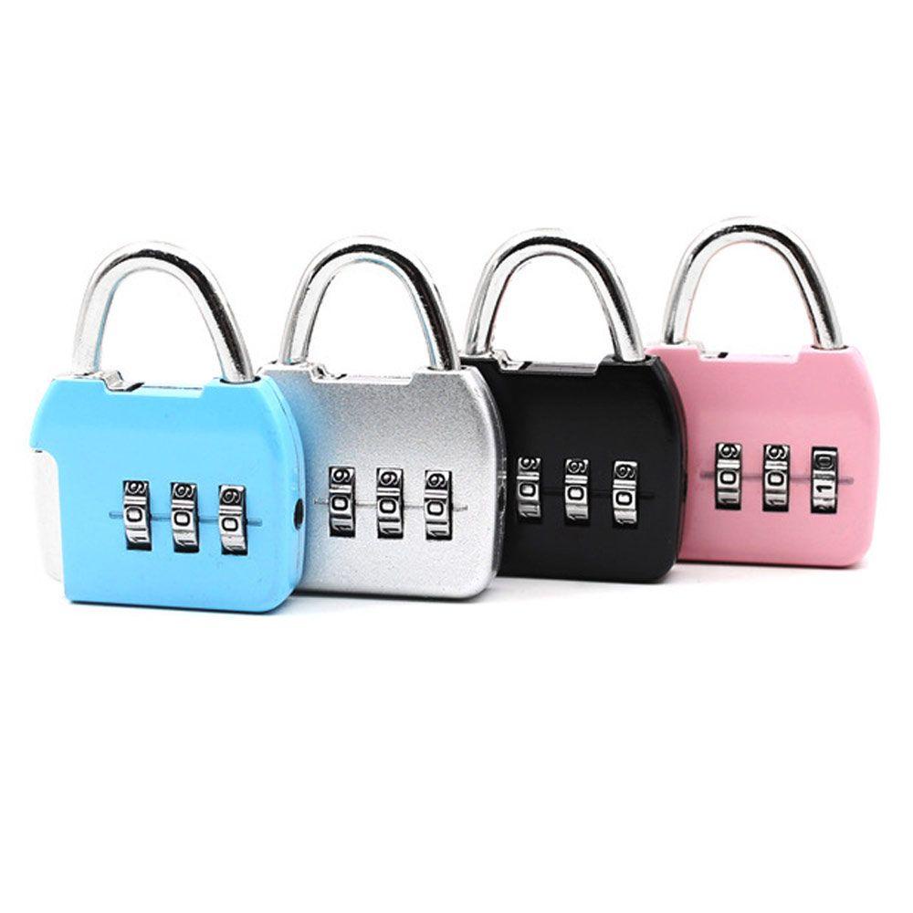 Set 1 Ổ Khóa Hành Lý Mini 3 Chữ Số