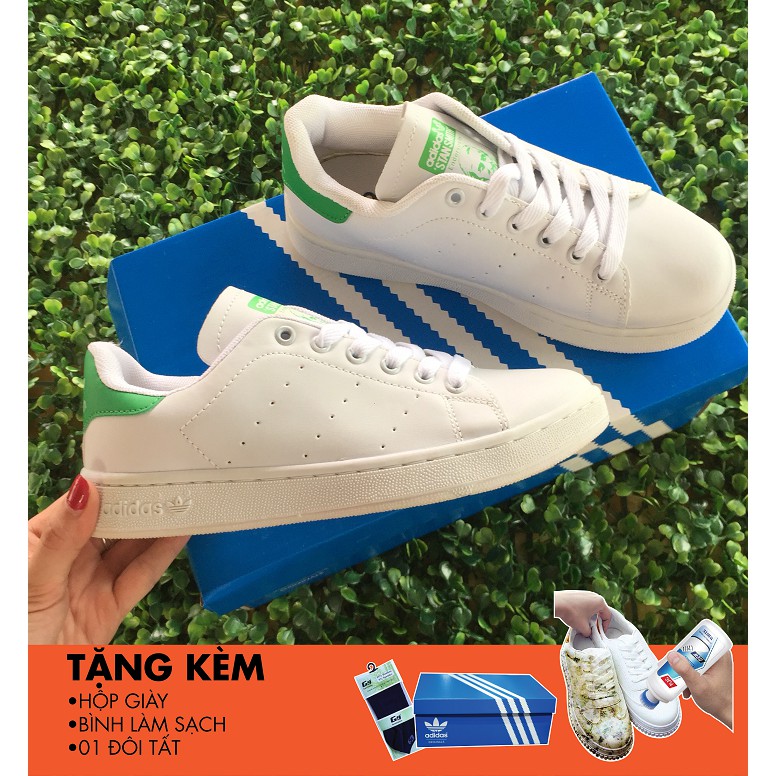 [VIDEO, ẢNH THẬT +FREESHIP] Giày thể thao DAS STAN SMITH nam nữ đẹp mới hot2018 (TẶNG HỘP +BÌNH LÀM SẠCH GIÀY +TẤT)