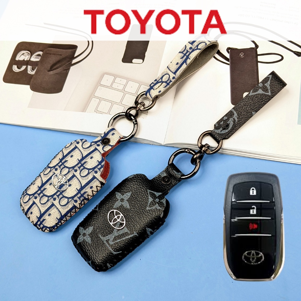 Bọc Chìa Khóa Toyota Fortuner,Toyota Land Cruiser,Toyota Camry 3 Nút,Bao Da Chìa Khóa Toyota Fortuner,(TFO3)