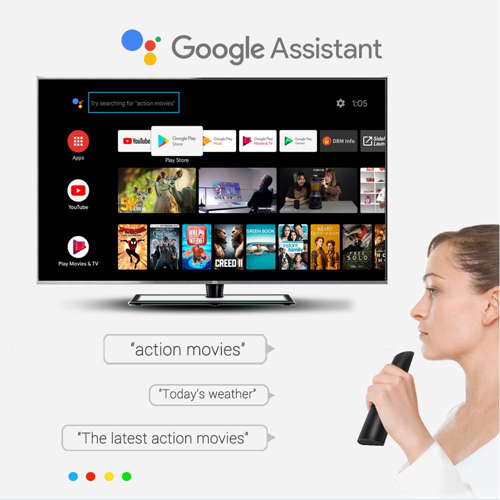 Android TV Box Mecool KM9 Pro Classis Google Cats Chính Chủ Tìm Kiếm Giọng Nói