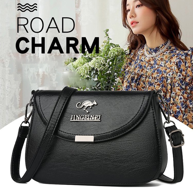 Túi Đeo Chéo Giả Da Dáng Vuông Màu Trơn Thời Trang Dành Cho Nữ SD4196