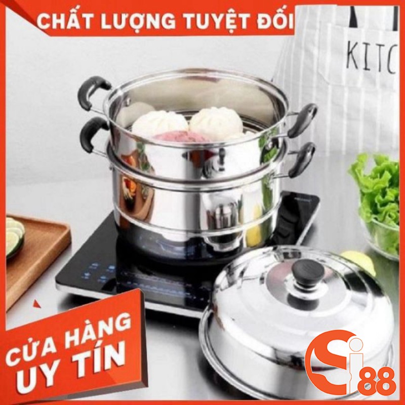 Nồi hấp 3 tầng inox hàng đẹp tiện lợi cho gia đình GD270