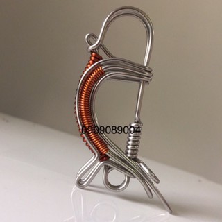 Móc Khóa Inox 304 Uốn Hình Chim Khách May Mắn