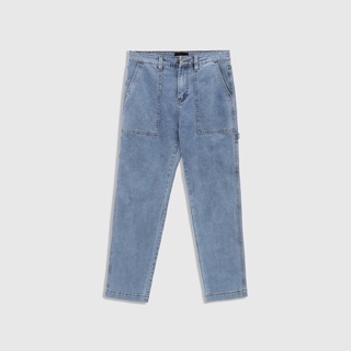 Quần Slim Pocket Jeans - Washed Blue