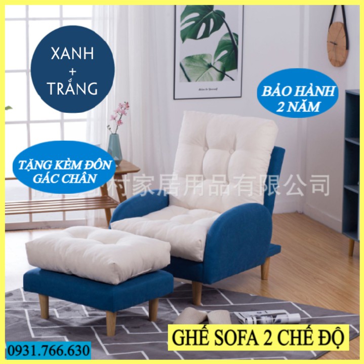 [ HÀNG MỚI ] Ghế sofa thư giãn tặng kèm đôn