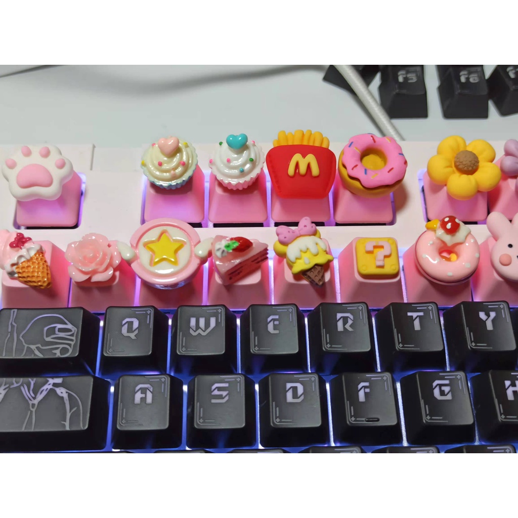 Nút Bàn Phím Cơ PBT Dễ Thương Xinh Xắn Cho Bàn Phím Cơ
