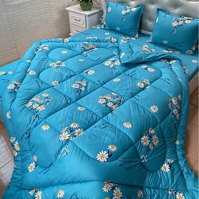 Set 5 Món Mền Phao Drap Gối ( Mền Phao Siêu Nhẹ) Gồm 1 Mền Phao 2 áo gối 1 áo gối ôm 1 Drap Bọc Đủ Kích Thước album02
