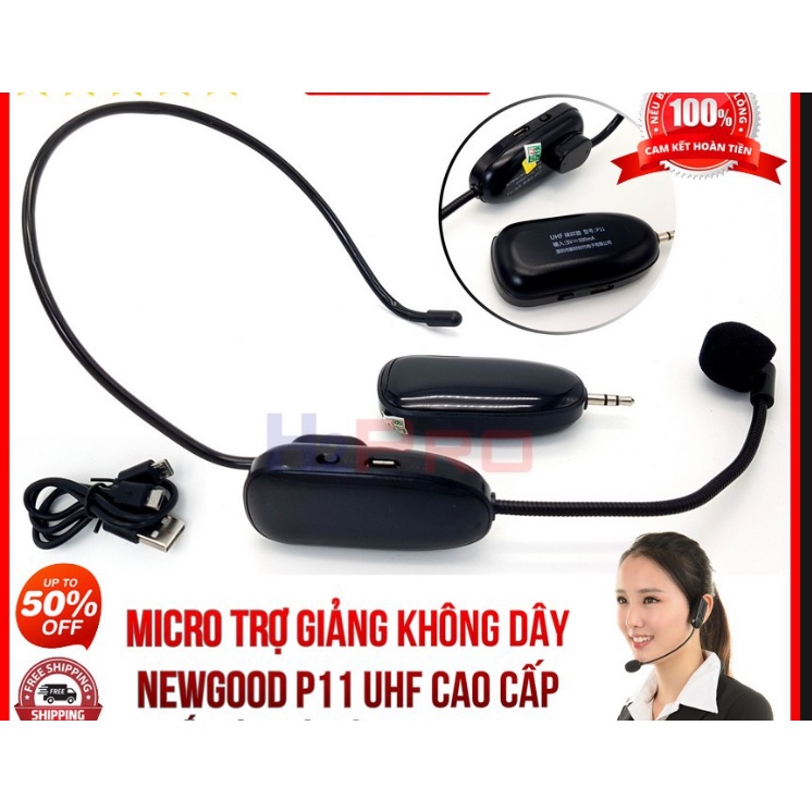 Bộ micro đeo tai, cài đầu có dây chuyên nghiệp v11 P11 HỢ TRỢ GIẢNG
