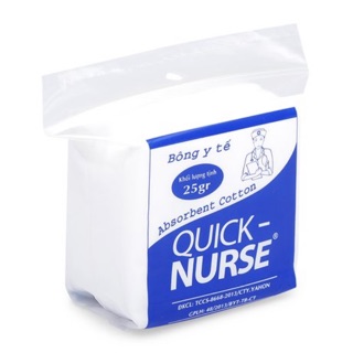 Bông y tế ( Bông gòn ) Quick Nurse 25g - 50g - 100g