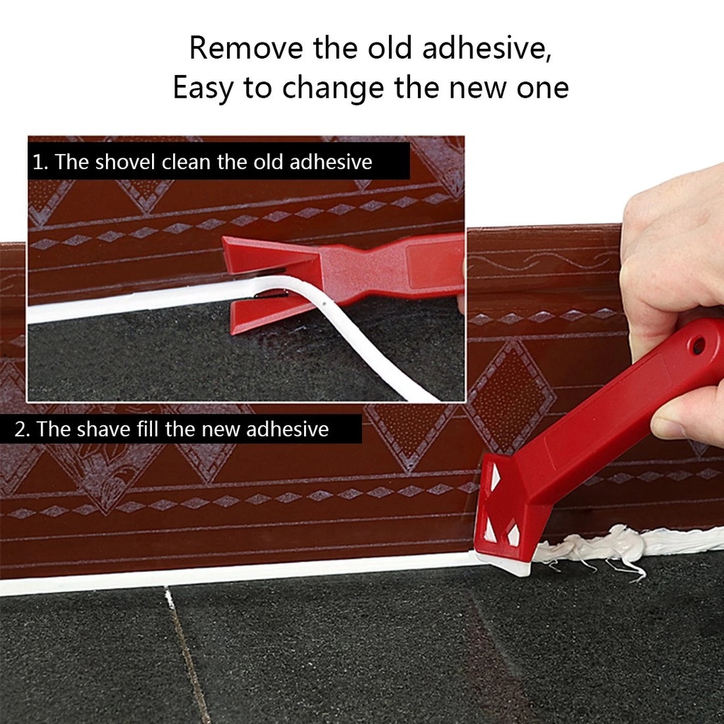 Bộ 2 cái xẻng cào xi măng thủy tinh silicone mini làm thủ công bền bỉ