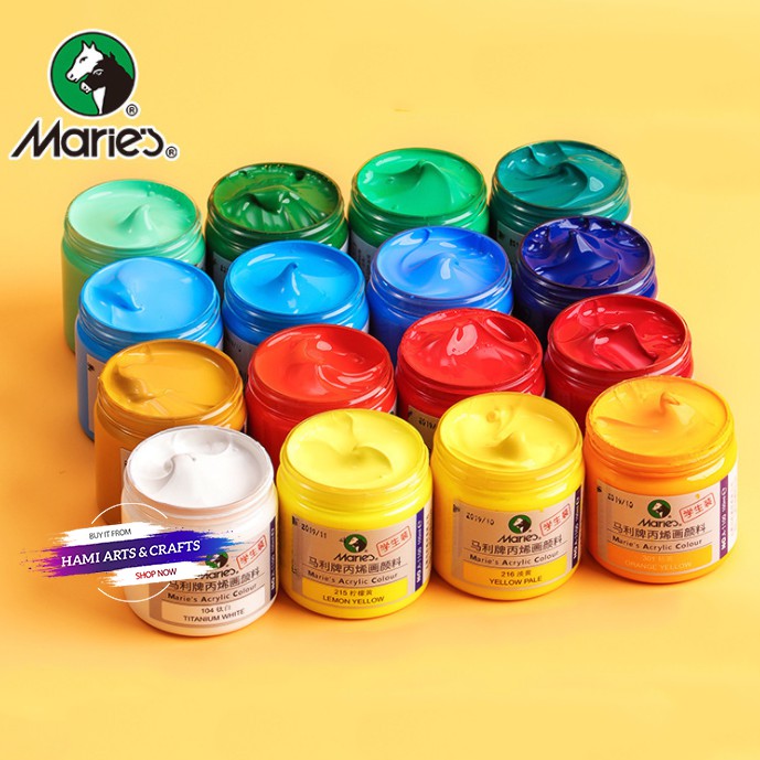 Màu Acrylic Maries dạng hủ 100ml - P1