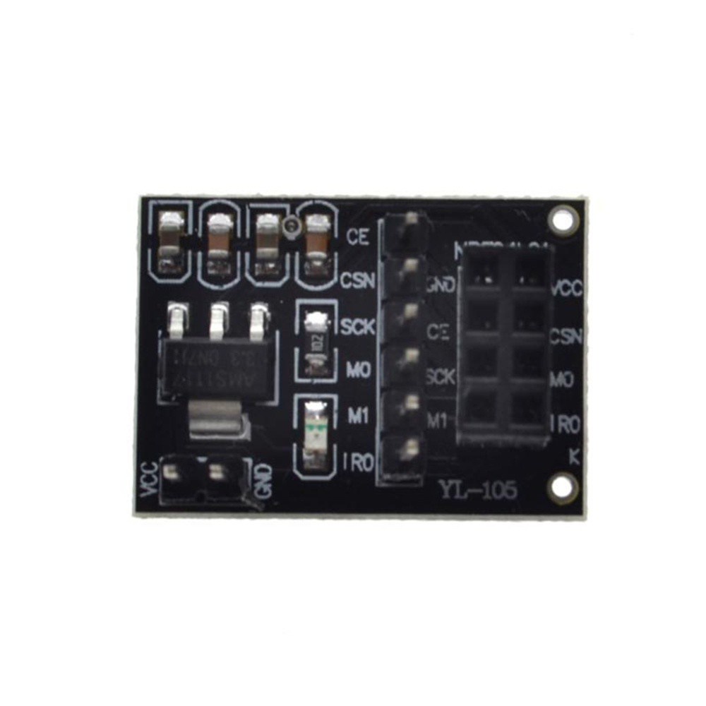 NORMAN Durable Module 3.3V Plate Board Adapter Wireless for 8Pin 2Pcs Electronic NRF24L01 Socket Transceive​/Multicolor