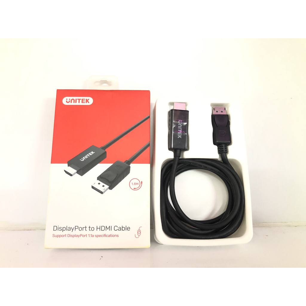 Cáp chuyển displayport to HDMI 1.5m Unitek Y-5118CA