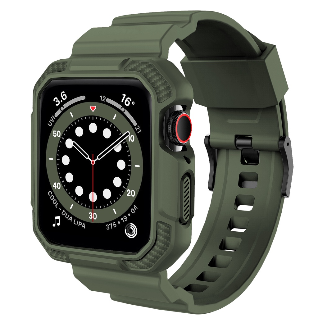 Bộ Ốp Bảo Vệ Bằng TPU + Dây Đeo Cho Đồng Hồ Thông Minh apple Watch 45mm 44mm 42mm 41mm 40mm 38mm iwatch Series 3 4 5 6 SE 7
