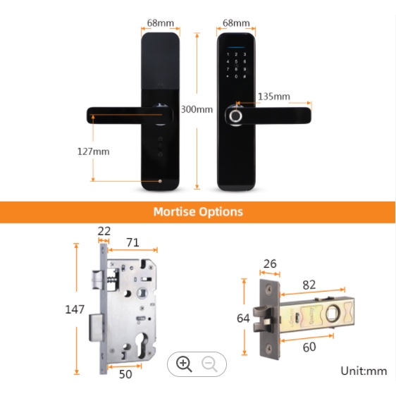 Khóa Cửa Thông minh S5 Wifi TUYA