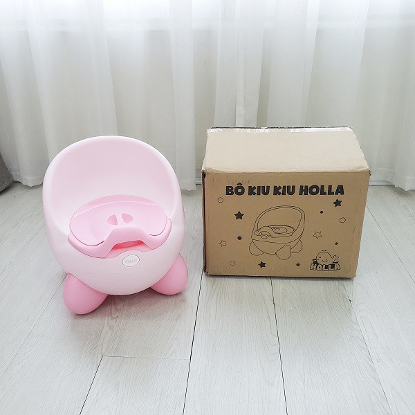 Bô cho bé đi vệ sinh có tựa lưng Holla - ghế bô cho bé gái, bé trai