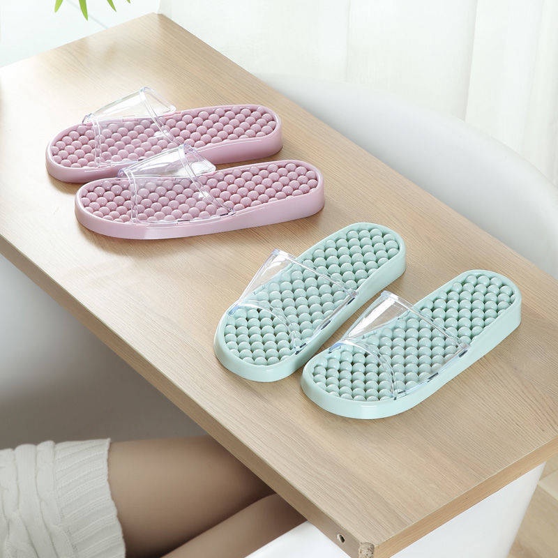 Dép Nhựa Đi Trong Nhà Tắm Mát Xa Chân Chống Trượt Cho Cặp Đôi Mùa Hè