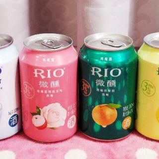 Combo 6 lon nước hoa quả lên men RIO LIGHT