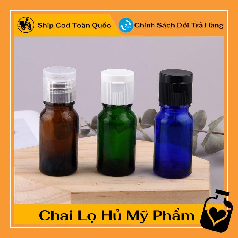 Chai Chiết Mĩ Phẩm ❤ TOP GIÁ RẺ ❤ Chai nắp bật thủy tinh 15ml,20ml,30ml chiết mỹ phẩm , , phụ kiện du lịch