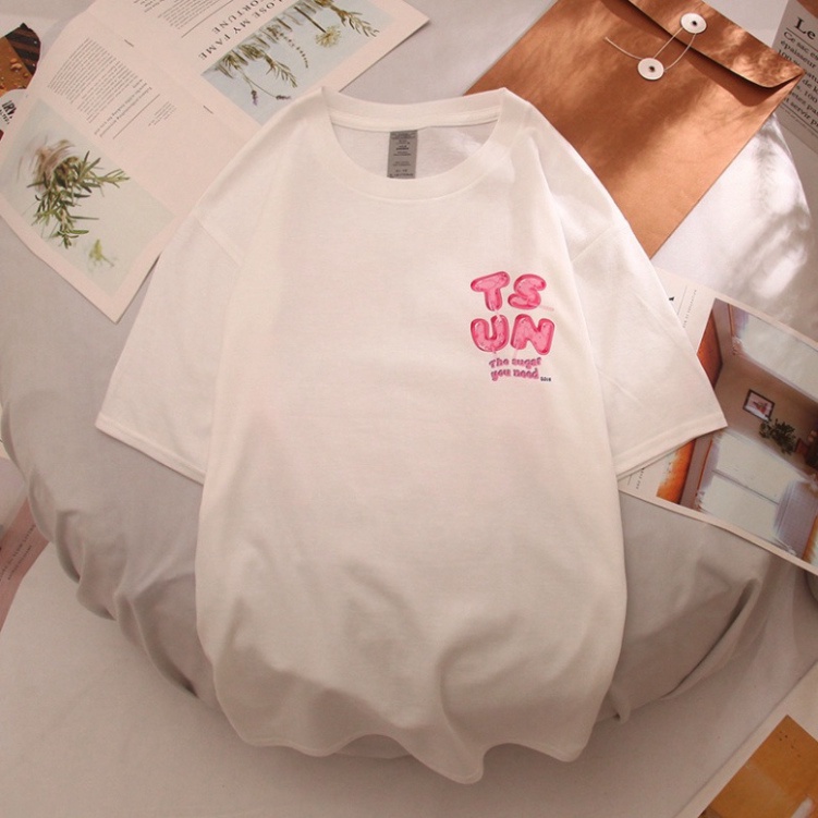 Áo thun unisex tay lỡ cổ tròn in chữ TSUN, áo phông form rộng chất Cotton mát mịn phong cách thaoir mái trẻ trungATIN124 | BigBuy360 - bigbuy360.vn