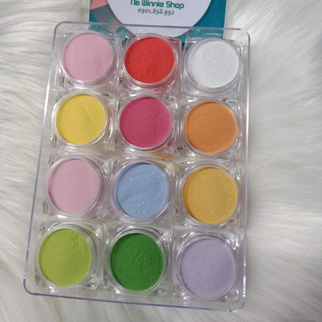Set bột  nặn hoa nổi 12 màu