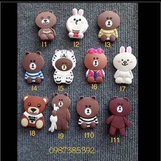 Jibbitz Gấu to - sticker - nút cài dép - icon - Hàng Có Sẵn