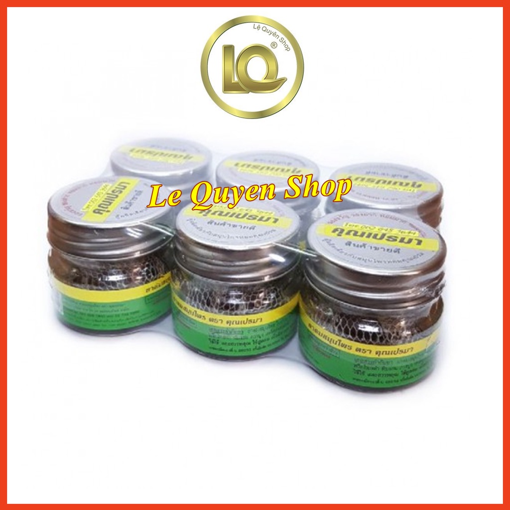 6 Chai Dầu Hít Thải Dược Khun Prema Brand Herbal Inhalant Thái Lan