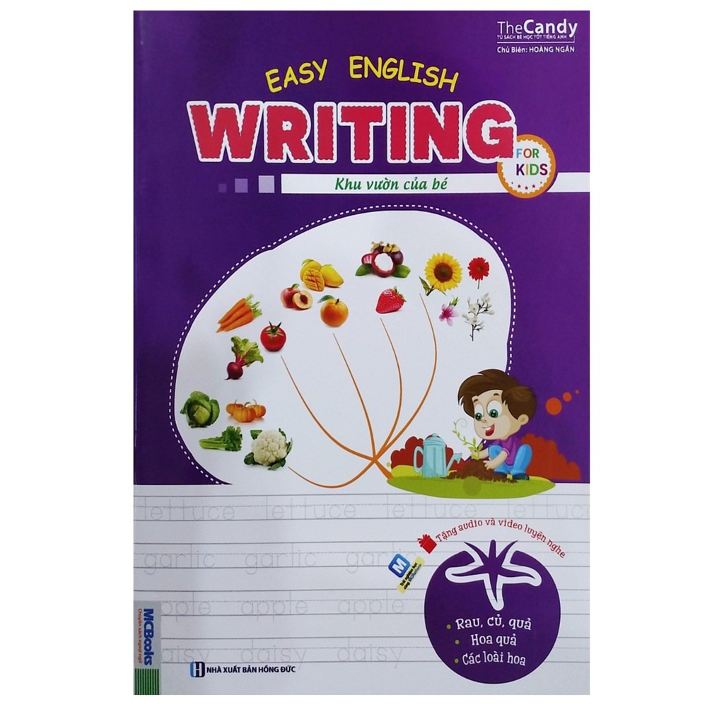 Sách - Easy english writing for kids - khu vườn của bé