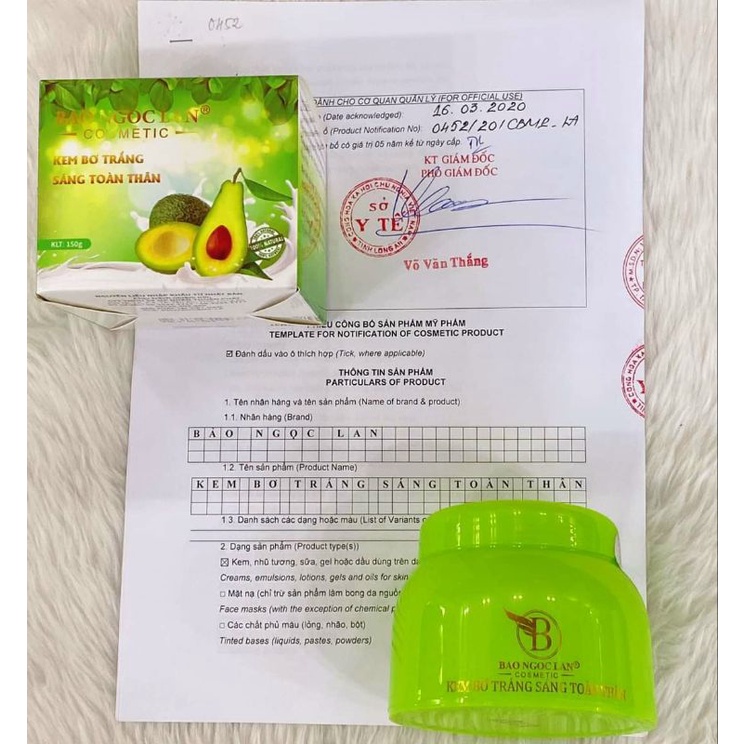 Dưỡng Da Body VIP Đen  Bảo Ngọc Lan Chính Hãng