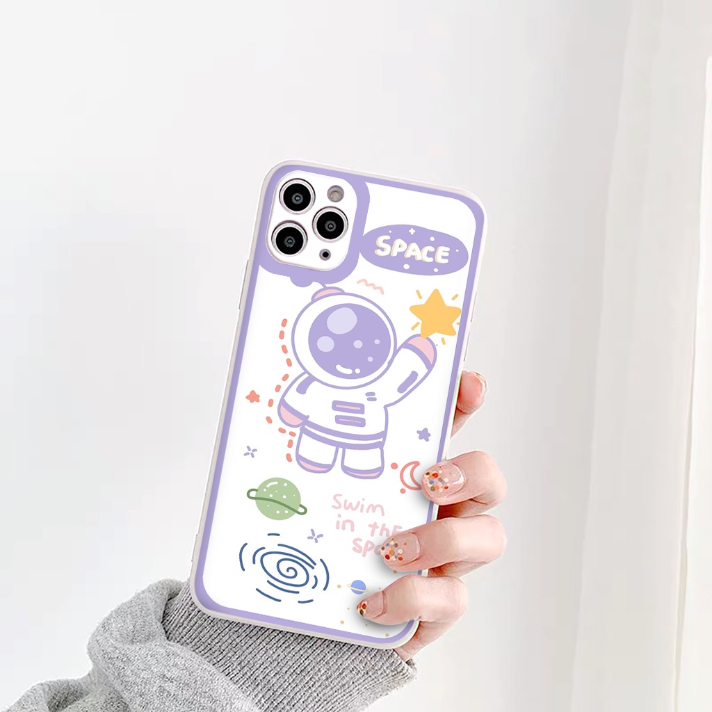 Ốp Iphone Swim in the Space ốp lưng iphone cạnh vuông đủ mã từ 6 đến 13promax