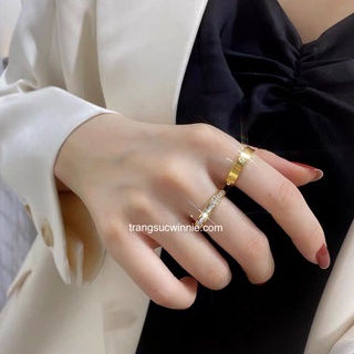 Nhẫn nữ titan Carti line VG