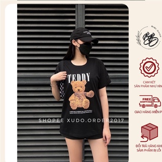 Áo thun cotton - áo phông hình gấu teddy bibi _ shop