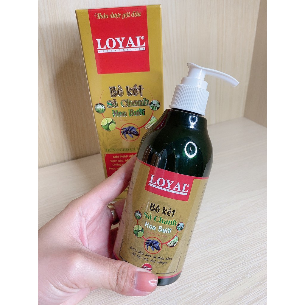 Combo 2 : 1 Dầu gội bồ kết sả chanh hoa bưởi 300ml + 1 Tinh dầu bưởi nguyên chất 100 ml