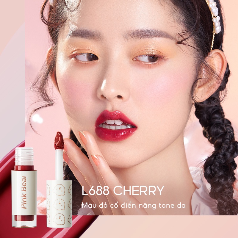 Set Son Bóng Pink Bear Mini 4 cây Glass Shine 6g | BigBuy360 - bigbuy360.vn