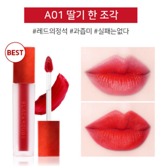 Son kem Black Rouge Air Fit Velvet Tint màu tươi, đẹp