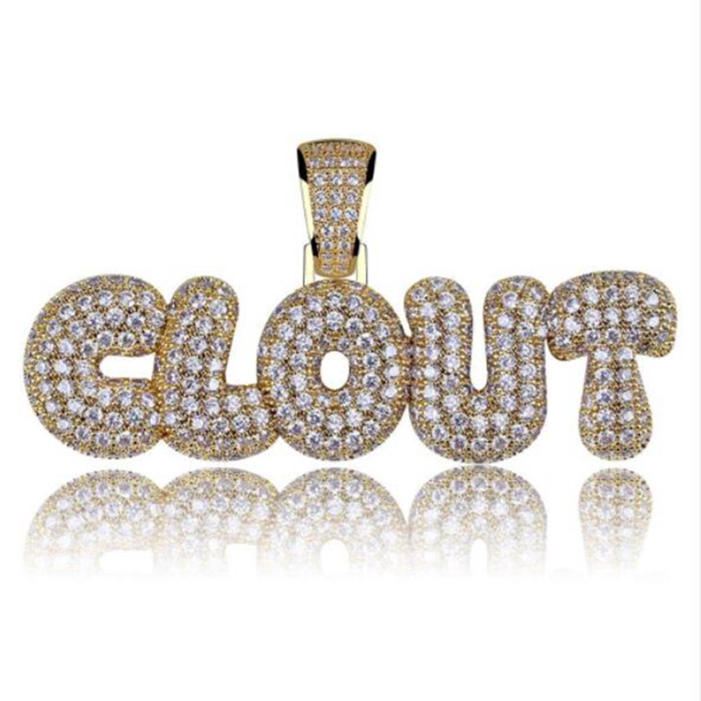 Trend Fashion Surat Kepribadian Liontin, Mikro - Hias Zirkon Tren Hip Hop Aksesoris Perhiasan Kalung