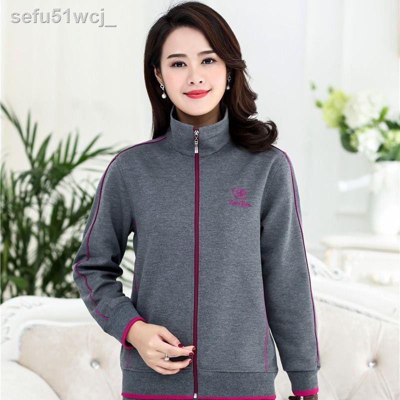 ◑✗◙Bộ đồ thể thao trung niên phụ nữ mùa xuân và mùa thu bộ đồ hai mảnh cho người trung niên và người già thời trang giản | BigBuy360 - bigbuy360.vn