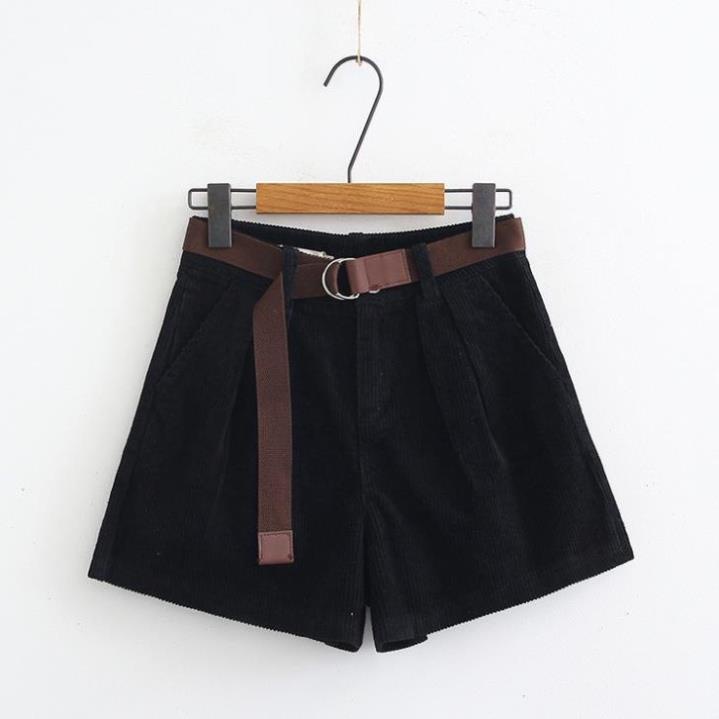 Quần Short đùi THUS chất nhung tăm mịn thời trang tặng kèm thắt lưng