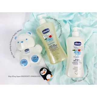 Sữa Tắm Gội và Dầu massge Chicco Cho Bé