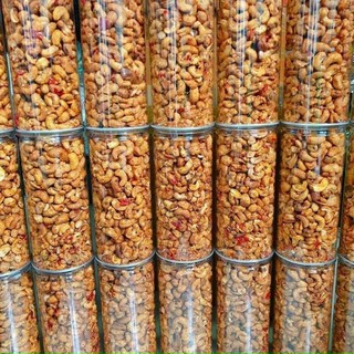HỦ 500gr HẠT ĐIỀU RANG TỎI, ỚT