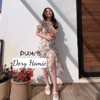 Đầm hoa nhí xẻ tà
