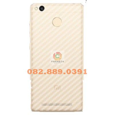 Miếng dán mặt lưng skin carbon Xiaomi 4/5s/5s Plus