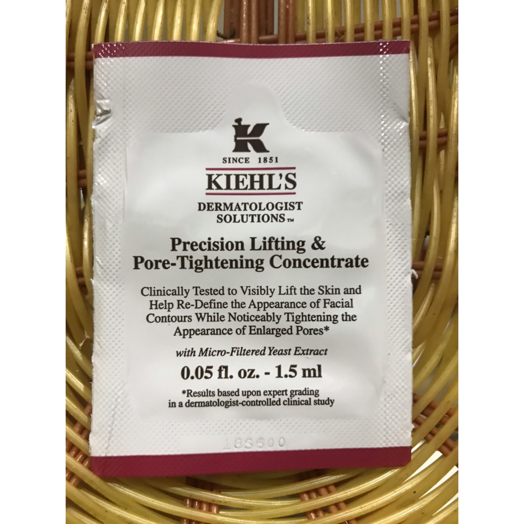 ( 1,5ML ) gói Tinh chất chống lão hóa Se nhỏ và làm giảm lỗ chân lông kiehl's Serum Precision Lifting & Pore-Tightening