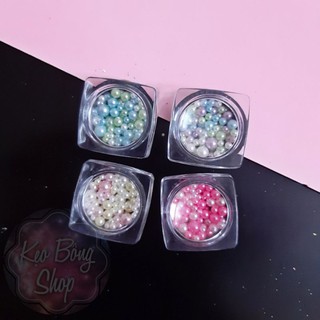 Hạt ngọc nhựa nhiều màu trang trí resin, đồ handmade, DIY