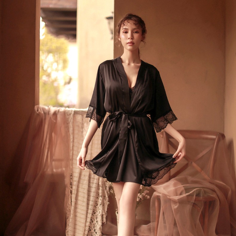 Áo Choàng Ngủ Lụa Sang Chảnh Cao Cấp Nhiều Màu Áo Choàng Ngủ | BigBuy360 - bigbuy360.vn