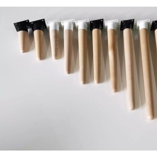 CHÂN GỖ TẦN BÌ TRÒN + ĐẦU BỊT Size 15cm