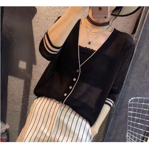 Áo khoác nữ cardigan cao cấp Hàn Quốc AK04 | BigBuy360 - bigbuy360.vn